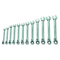 Rack de 12 clés mixtes à cliquet de 8 à 19 mm E111106