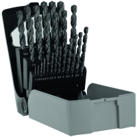 Coffret de 25 forets métaux TBX HSS Co5% - Plage de diamètres 1 à 13 mm