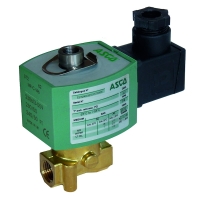 Électrovanne série 314 - D=2,4 mm - 3/2 - NF - G1/4" - Type de commande directe,manuelle - 230 VAC - E314K035S1N01F8
