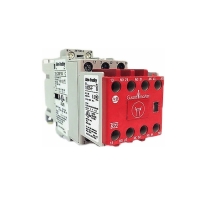 Contacteur de sécurité 100S-C - 3 pôles principaux NO - contacts auxiliaires : 2NO+2NF - 37 A - Tension d'actionnement : 24 VCC