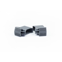 Sabot enveloppant à embase pour échelle Gris 66X22 mm par Paire