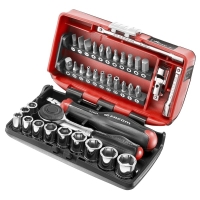 Coffret de douilles 1/4" et embouts de vissage R.360NANO-U1 (38 pièces)