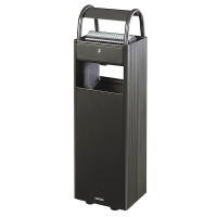 Cendrier corbeille sur pied KOPA - 6 L / 30 L - gris manganèse