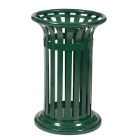 Corbeille à poser TULIPE - 60 L - vert mousse RAL 6005
