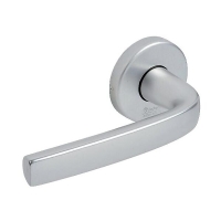 Ensemble sur rosace LOGIO 1360/6420 avec béquille - 40 mm - clé L - argent