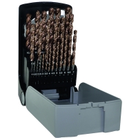 Coffret de 25 forets métaux FURIUS HSS - Plage de diamètres 1 à 13 mm