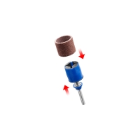 Manchon abrasif EZ SpeedClic Diamètre 13mm avec 2 bandes à poncer grain 60 et 120 pour outils rotatifs