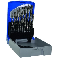 Coffret forets métaux HSS - Plage de diamètres 1 à 10 mm - Nombre de pièces 19