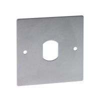Plaque inox carrée PBP_TL pour tête de lecture inox 80 x 80 mm