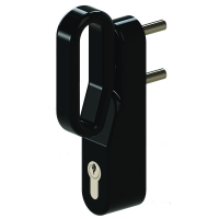 Module extérieur à poignée rotative pour antipanique - noir