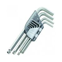 Jeu de clés mâles inox longues tête sphérique 83SHST.JP9A - 1,5 à 10 mm 9 pièces