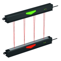 Barrière immatérielle de réflexion série PVL - M12 5 broches - portée=1500 mm - PNP - métal - PVL225PQ