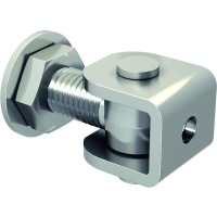 Gond à souder avec chape à visser pour fixation de portail et portillon - acier - M20 mm - Longueur 84 mm - Poids de la porte 150 kg