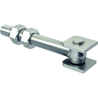 Gond à visser avec chape à souder pour fixation de portail et portillon - acier - M20 mm - Longueur 190 mm - Poids de la porte 200 kg
