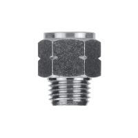 Raccord à compression adapteur série 82242 - 1/4" - laiton nickelé - droit - 82242 1/4