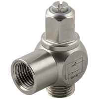 Régulateur de débit à l'échappement série 66070 - G1/8" - FKM - 10bars - -10 à 120°C - 66070 1/8