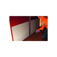 Plinthe rubbertex noir de protection bas de porte à coller - Longueur : 900 mm - Hauteur : 300 mm