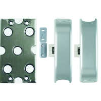 Jeu de pênes latéraux pour serrure antipanique IDEA non coupe-feu argent gris 9006