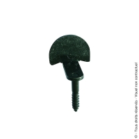 Battement de volet et persienne coudé à visser noir