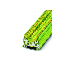 Bloc de jonction série PT - pour conducteur de protection - Push-in - 1 étage - 1,5 mm² - vert/jaune - PT 1,5/S-PE