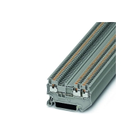 Bloc de jonction série PT-TWIN - Push-in - 1 étage - 1,5 mm² - gris - PT 1,5/S-TWIN