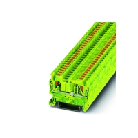 Bloc de jonction série PT - pour conducteur de protection - Push-in - 1 étage - 2,5 mm² - vert/jaune - PT 2,5-PE