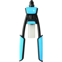 Pince à rivet à levier compact R200 - 2,4-5 mm avec 4 nez de pose, une clé de montage et assortiment de rivets