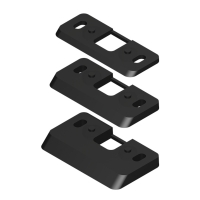 Cales pour gâche de sol DS6856 kit pour éaisseurs 3, 5 et 7mm en polyamide