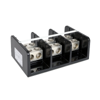 Bloc de distribution électrique 1492 - noir - 3 pôles - 620A