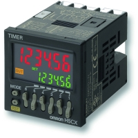 Minuterie série H5CX - 24-24 VCA/ 12-24VCC - prise,rail din,sur panneau - inverseur - H5CX-L8D-N