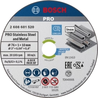 Meule à tronçonner Expert For Inox - diamètre 76 mm - épaisseur 1 mm - 5 pièces
