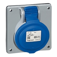 Prise à entraxes unifiés 2P+T - 16 A - 84 x 84 mm