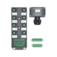 Boîtier répartiteur série SACB - 5 pôles - M12 - femelle - 8 prises - SACB-8/16-L-C SCO P