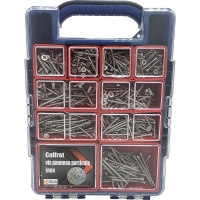 Coffret de 730 Vis panneau particule (Vis Agglo) Tête Fraisée Pozidriv® Inox A2