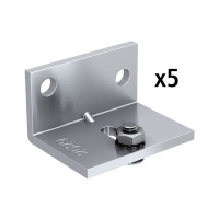 Equerre pour fixation murale 2529-5 sachet de 5 pièces acier à visser