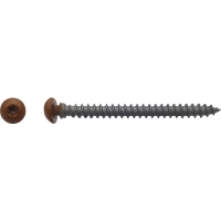 Vis Framex clip® pose en rénovation menuiserie Chromiting® grade 4 PVC laqué marron - 6 x 70 mm