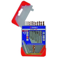 Coffret de 13 forets métaux FURIUS HSS revêtus FUSIO - Plage de diamètres 1,5 à 6,5 mm