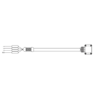 Câble d'alimentation série R8 - 5 m - 230V - 750W - R88ACA1A005SFE