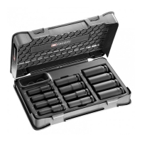 Coffret de 12 douilles longues impact 1/2" NSDL.405A