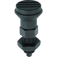 Doigt d'indexage à ressort 03090 - Forme B - Diamètre de la tête 72 mm - Diamètre de la goupille 10 mm - Longueur 84 mm