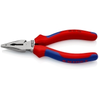 Pince universelle bec demi rond avec manche bimatière - 145 mm