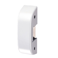 Gâche électrique en applique pour serrure antipanique IDEA 12V à contact stationnaire blanc