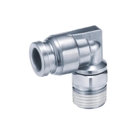 Raccord instantané série KQG2 - Coudé - R1/8" - Mâle - KQG2L08-01S