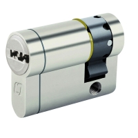 Demi-cylindre européen REVERSAFE+ en laiton nickelé - varié - 10 x 40 mm