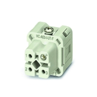 Connecteur de puissance HC-A-I-UT-F - 3 pôles + PE - raccordement Push-in - connecteur mâle