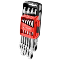 Étui de 10 clés mixtes à cliquet articulées 467BF.JP10PB - 8 à 19 mm