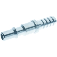 Embout à douille annelée pour tuyau caoutchouc 245AC - DN5,5 mm - acier - 8 mm