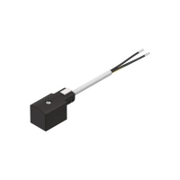 Câble à connecteur femelle série KMF - D=6 mm - câble= 2,5 m - 24V - IP67 - LED - KMF-1-24DC-2,5-LED