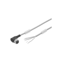 Connecteur à câble pour capteur actionneur série NEBU - M8 - femelle - coudé - extrémité nue - 3 pôles - 2,5 m - NEBU-M8W3-K-2.5-LE3