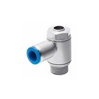 Limiteur de débit unidirectionnelle GRLA - aluminium - G1/8 - QS-6 - vis à tête fendue
